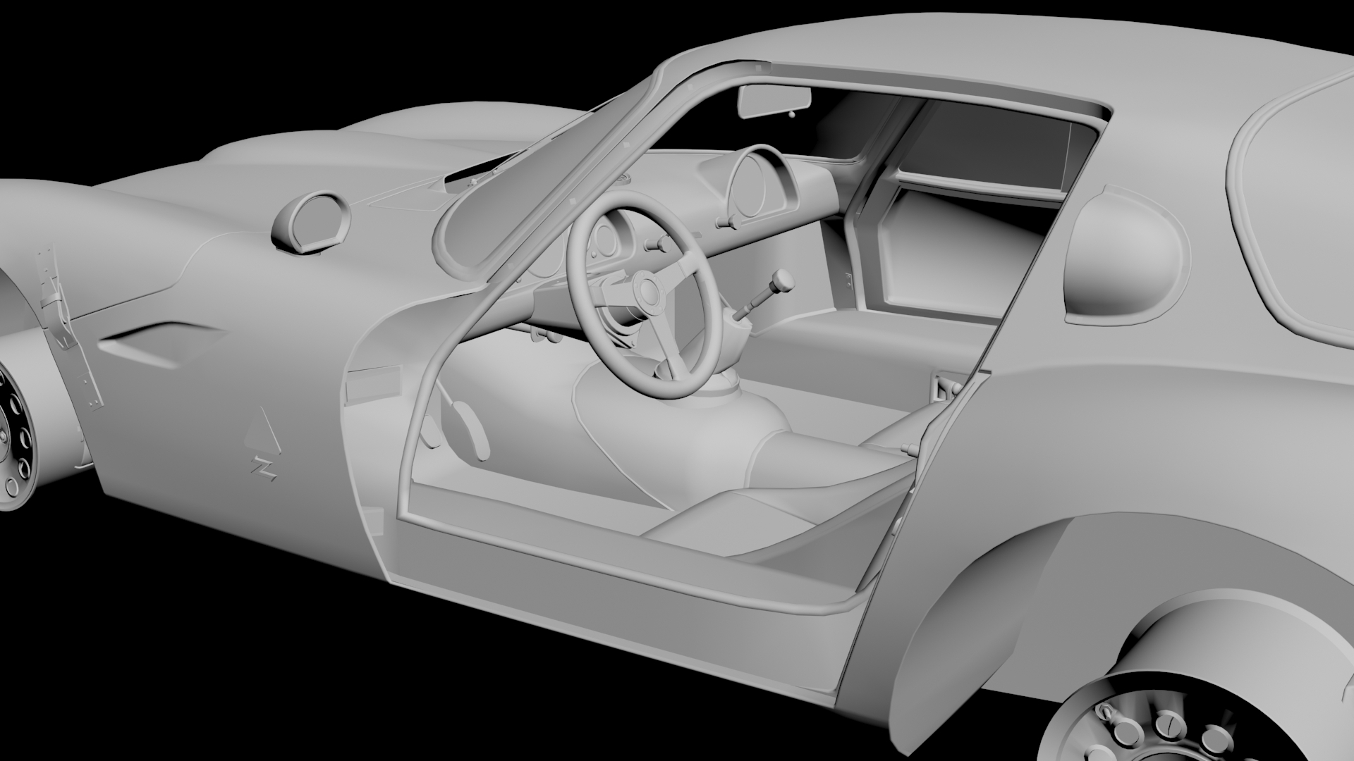 3D model Alfa Romeo Giulia TZ2 replica kit car body kit 3D print
